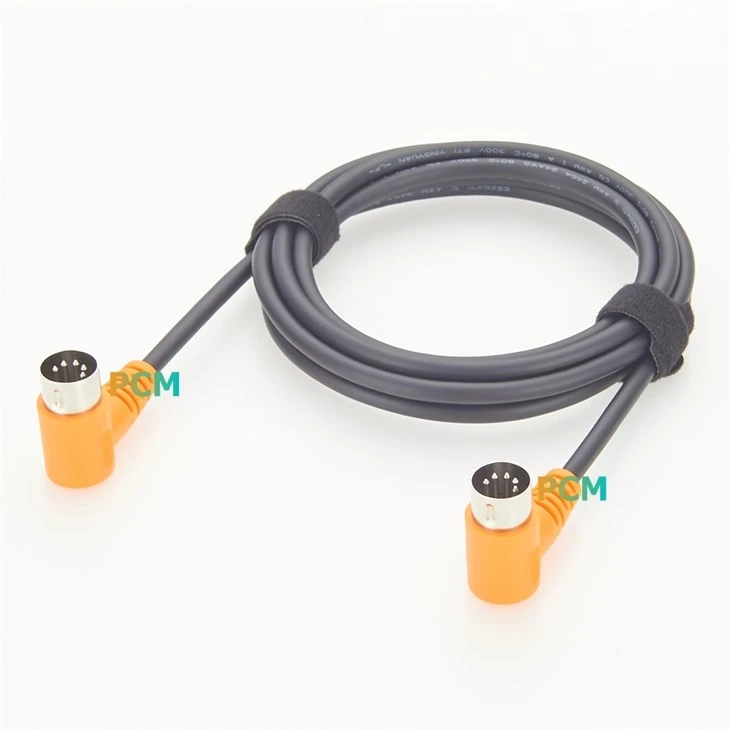 MIDI Right Angle Din 5 Pin Data Cable factory