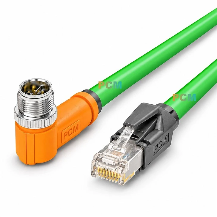 M12 X-Code To RJ45 Cable