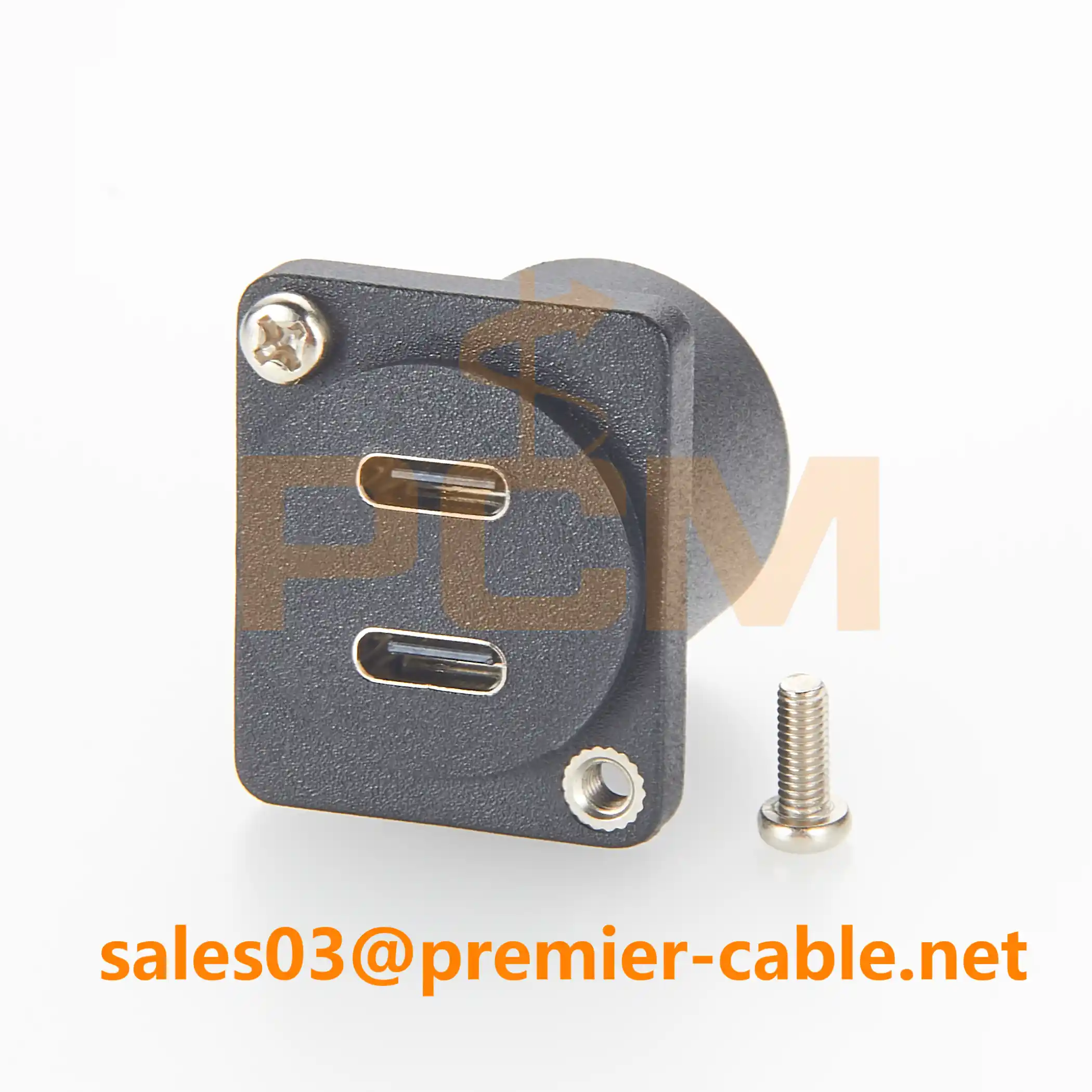 Dual USB-C Panel Mount Adapter Dual USB-C Panel Mount Adapter