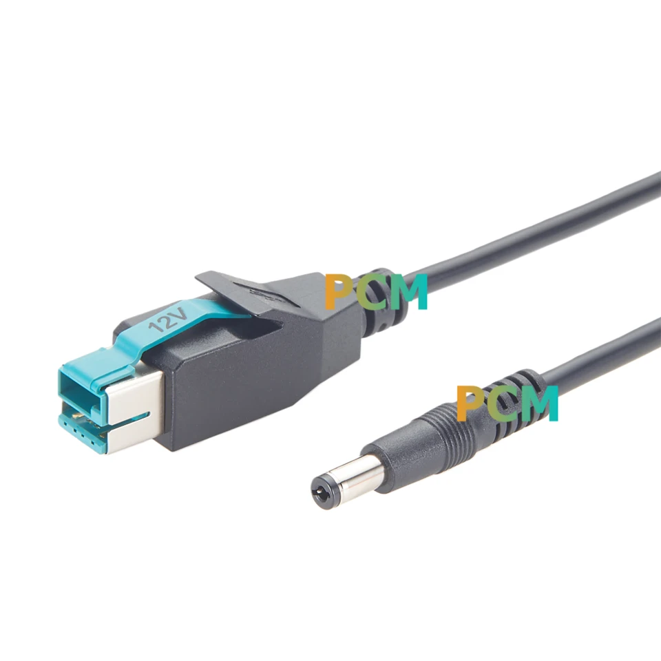 Powered USB 12V To DC Cable For POS System