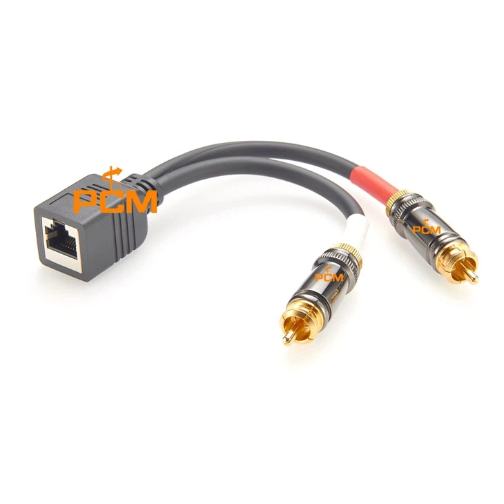 RJ45 To RCA Red And White Audio Cable