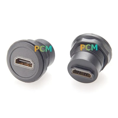 Konektor Pemasangan Panel Sasis Bulat HDMI