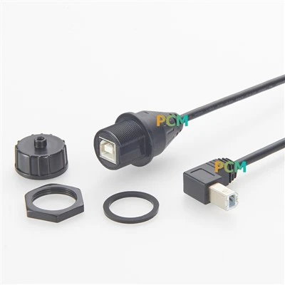 IP67 Panel Mount Ethernet RJ45 Connector