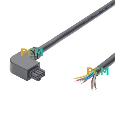 Molex Micro-Pasang Kabel Sinyal Daya Siku Kanan 8-Pin