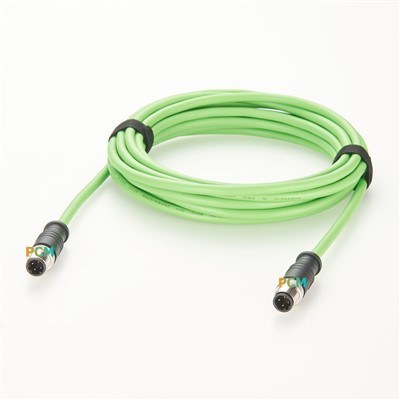 Kabel Ekstensi Profinet M12 D-Kode Jantan ke Wanita